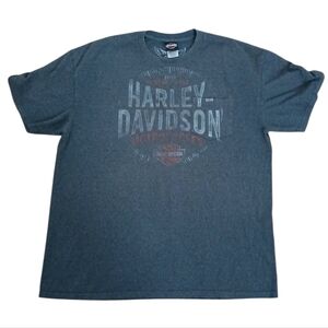 Harley-Davidson Barnett El Paso TX Men's Size 2XL  Charcoal Short Sleeve Tee